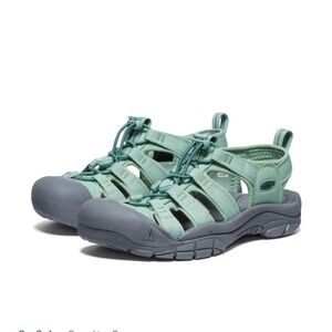 Keen Waterproof Sandals size 10 Gently Used Gray and Green